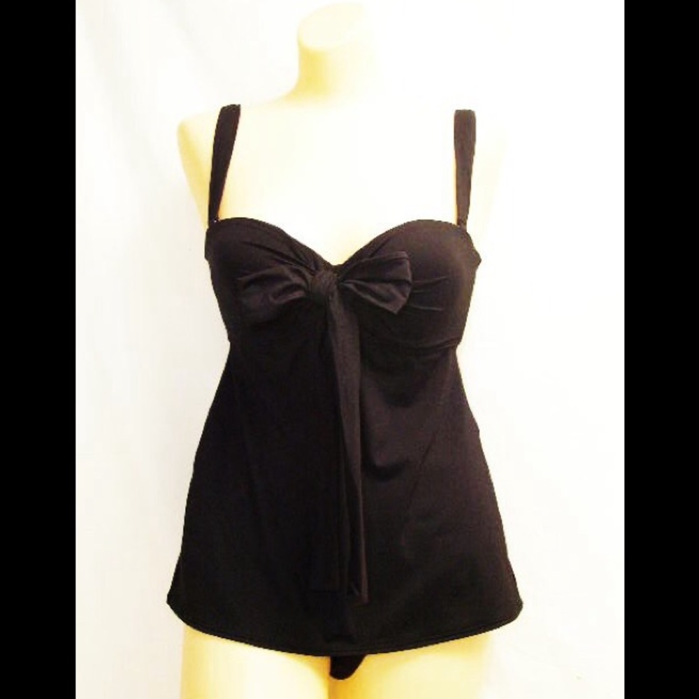 32 / 34 C black tankini top 5 ways to wear u91007